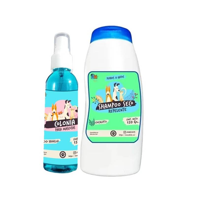 Mascokits Kit Para Gato Shampoo Seco Colonia Coco Eucalipto 9800