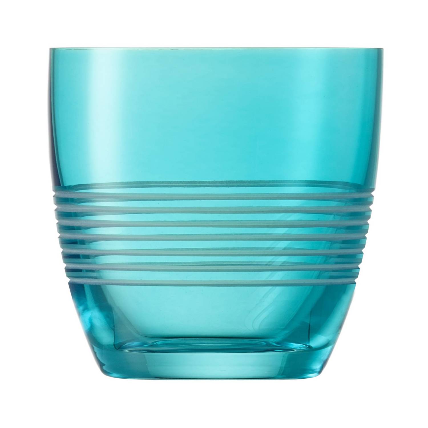 Juego 6 Vasos Agua Puntos Color Cristal 300 Ml a precio barato Color  Turquesa