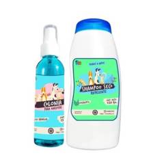 MASCOKITS - Kit Para Perro Shampoo Seco  Colonia Coco-Eucalipto