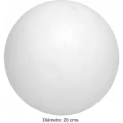 GENERICO - Esfera De Plumavit 20 Cm. Alta Densidad