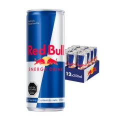 RED BULL - Bebida Energetica Red Bull Regular 12 Latas De 250ml