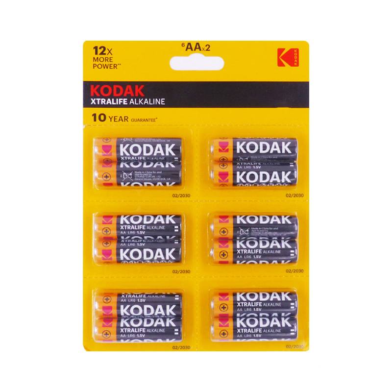 KODAK - Pack 12 Pilas Kodak AA Xtralife Alcalina