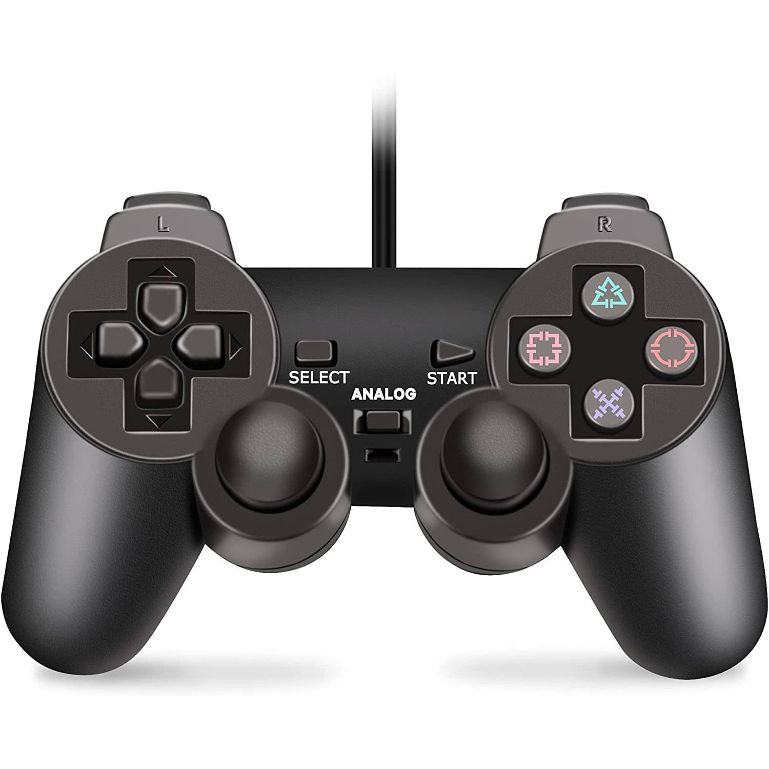 GENERICO Control Ps2 Playstation 2 Dual Shock 2 Compatible con Ps1