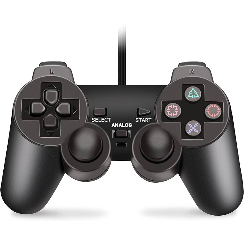GENERICO - Control Ps2 Playstation 2 Dual Shock 2 Compatible con Ps1