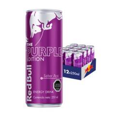 RED BULL - Bebida Energetica Red Bull Açai 12 Latas De 250ml