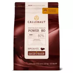CALLEBAUT - Chocolate Amargo Power 80 Cacao 2,5kg