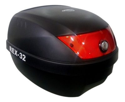 GENERICO Maleta Moto Top Case Aluminio 45 Litros + Base, Black X-series.