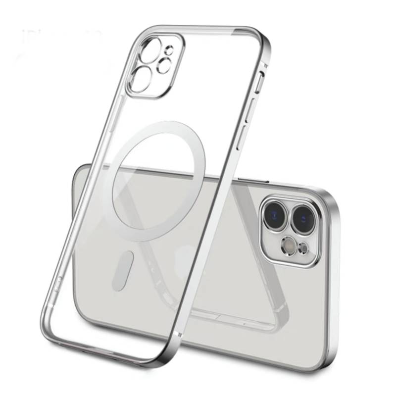 GENERICO - Carcasa Magsafe Para iPhone 11 pro max / Plateado