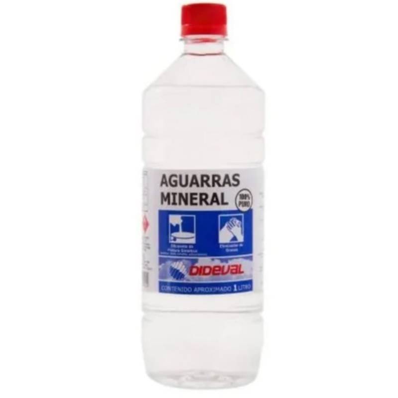 GENERICO - Aguarras Mineral 1 Litro Disolvente Transparente Dideval