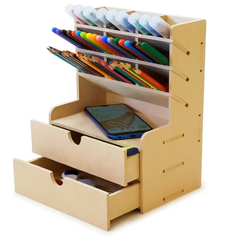 Organizador de escritorio, organizador de lápices para niños