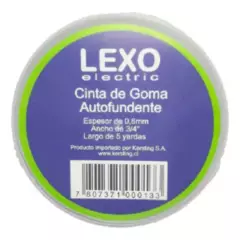 LEXO - Cinta De Goma Autofundente 08mm 34 5mts Lexo Electric