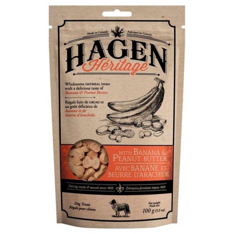 DOG IT - Hagen Heritage Snack Banana y Mantequilla Mani Perro, 100gr