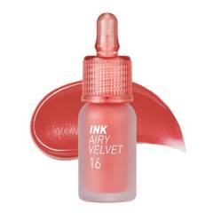 PERIPERA - Tinta Labial INK AIRY VELVET 016 FAVORITE ORANGE PINK - Cosmética Coreana