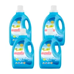SANITIAO - Pack De 4 Detergentes Liquido con Suavizante