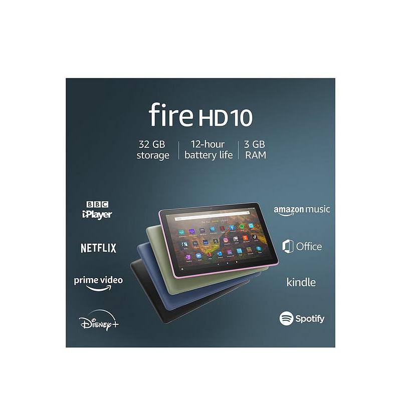 AMAZON Tablet Amazon Fire HD 10 Ultimo Modelo 2021 32gb Color Jeans |  