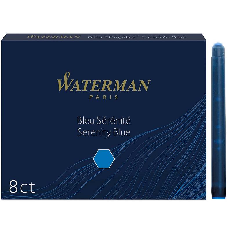 WATERMAN - Waterman Repuesto Para Plumas Cartuchos Tinta Azul 16 Uni