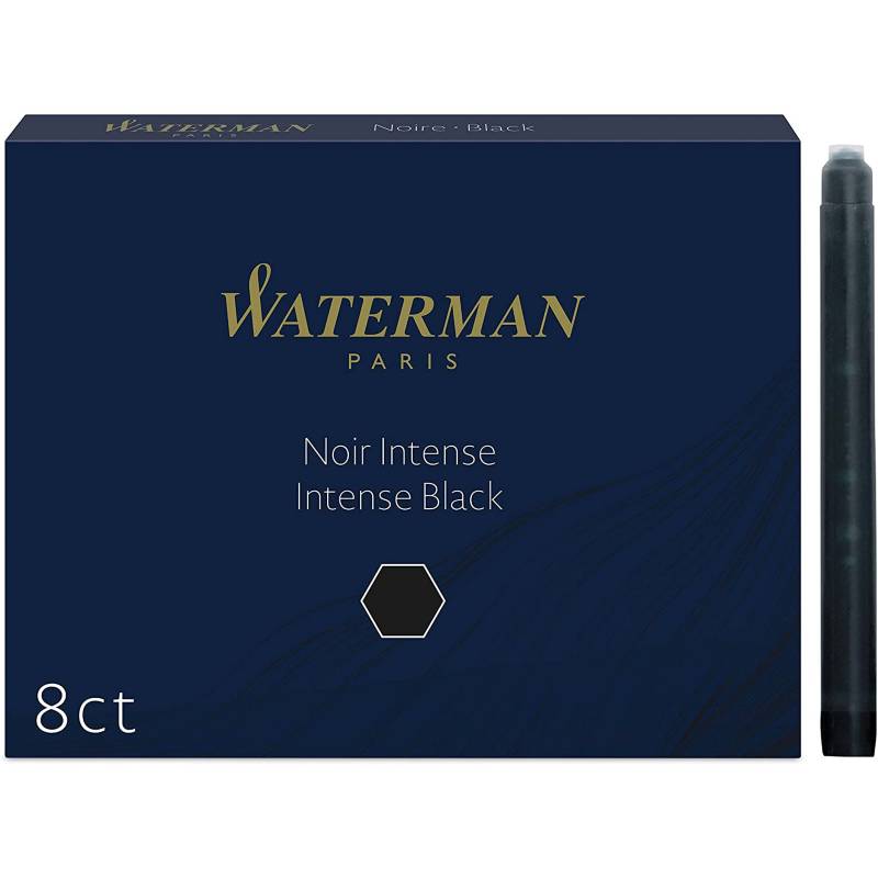 WATERMAN - Waterman Repuesto Para Pluma Cartuchos Tinta Negro 16 Un