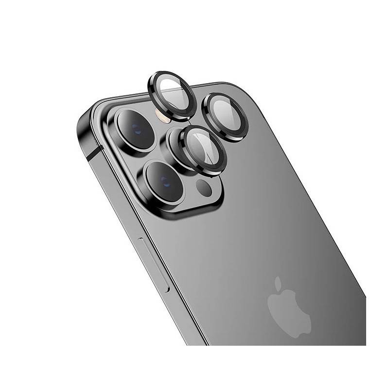 GENERICO Protector para lente camara iPhone 13 / 13 mini / Negro