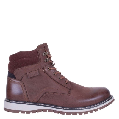 Botin Casual Cuero Marr n Fagus Coolebra