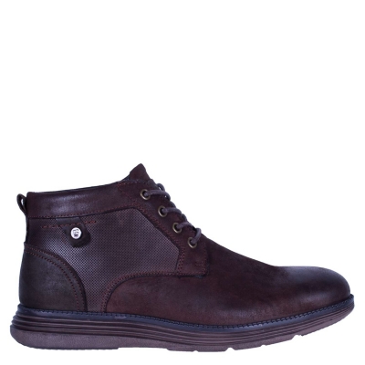 Botin Casual Cuero Cafe Fagus Coolebra