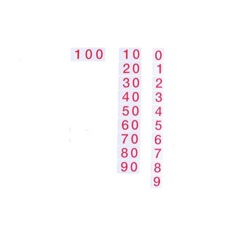 SEIGARD - Tarjetas Montessori 0 Al 100 SEGTNUM Color Blanco