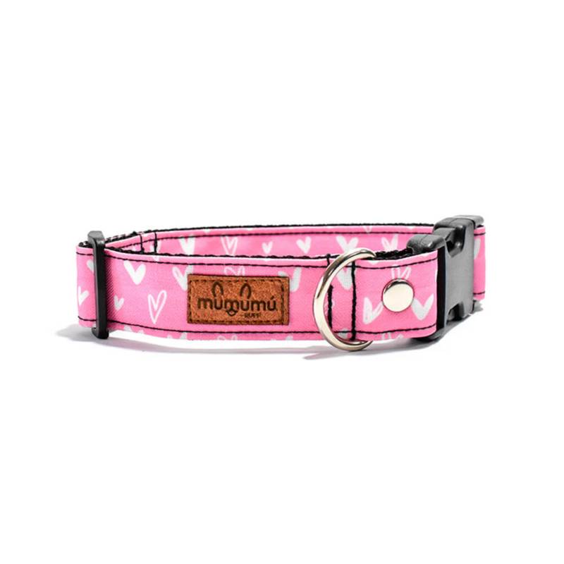 MUMUMU RUFF - Collar para mascotas CRUSH PINK M