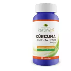 KARUNLIFE - Curcuma + Pimienta Premium 90 Tabletas