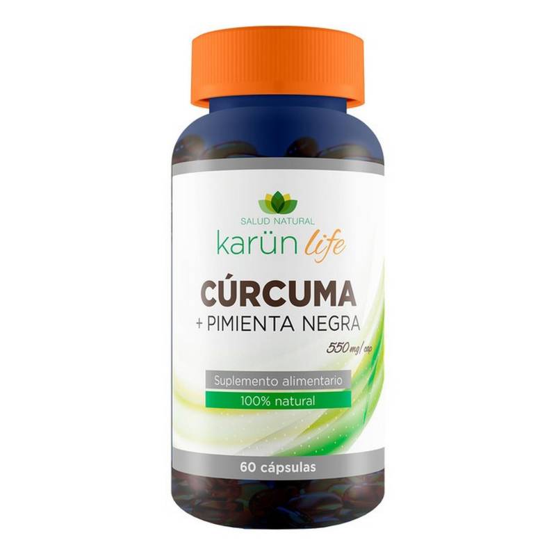 KARUNLIFE - Cúrcuma + Pimienta negra 90 Cápsulas 550 Mg