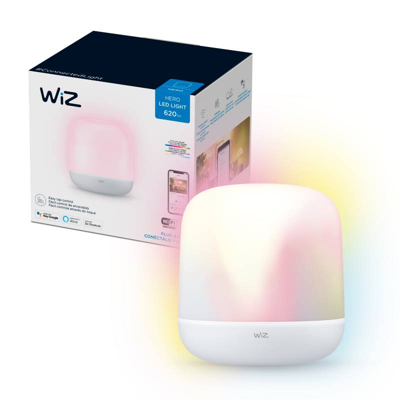 WIZZ - Lampara Portatil Smart WiZ Hero Wi-Fi, Bluetooth, RGB