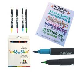 SEIGARD - Lápices Marcadores  Lettering 601-12 Color Variado