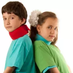 BLUNDING - Collar cervical blando para niños NARANJO 4-6