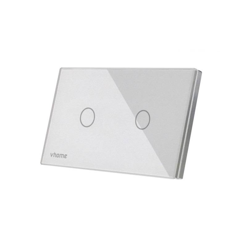 VHOME - Interruptor Wifi Rf Vhome Touch 2 Canales