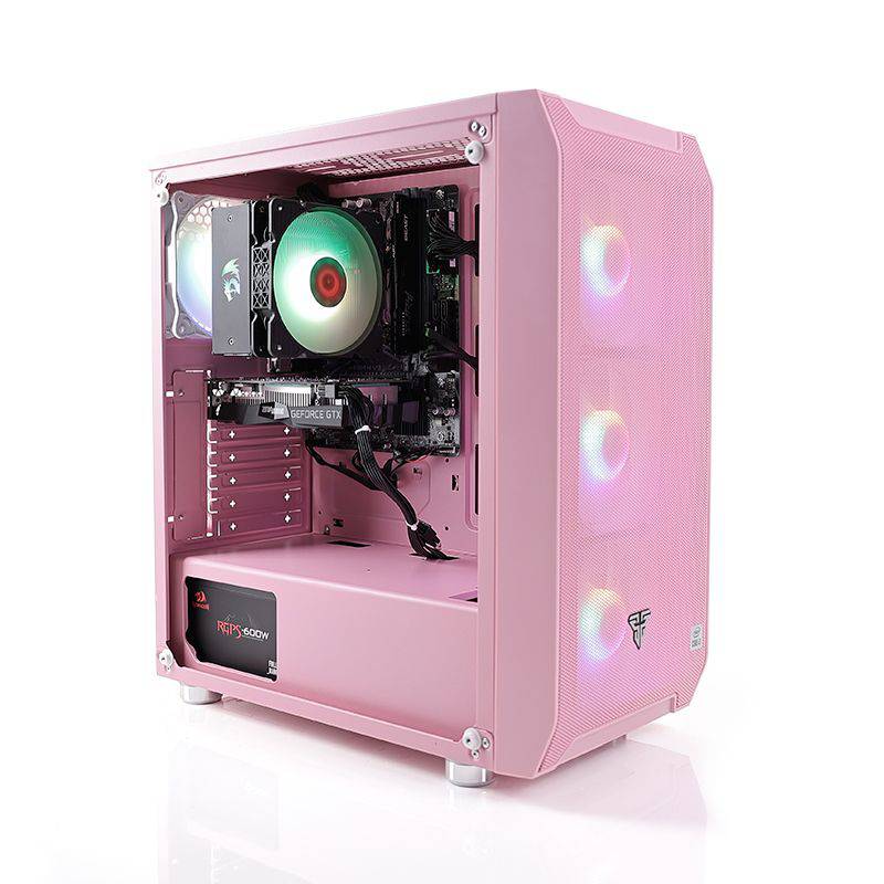 FANTECH - Pc Gamer Armor One Pink-i3-10105F GTX 1650 8GB RAM 256GB SSD FreeDOS