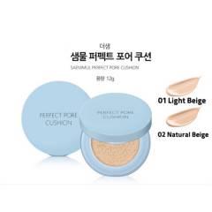 THE SAEM - Perfect Pore Cushion - 01 Light Beige - Coberatura Perfecta - Cosmética Coreana