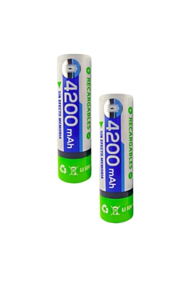 Pack de Pilas Recargables 18650 de Litio 4200MAH High Power