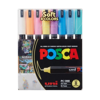 Estuche De Marcadores 3M 8Un Básico Posca