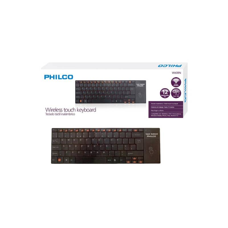 Ripley - TECLADO INALAMBRICO TOUCHPAD PARA SMART TV Y PC PHILCO W608N