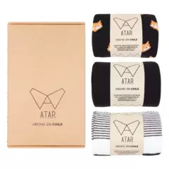 ATAR CLOTHING - Pack Calcetines Atar - Rayas y Fox
