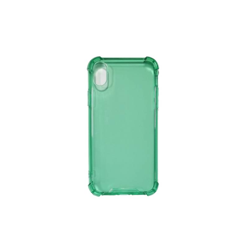 GENERICO - Carcasa reforzada transparente para Iphone XR color Verde Fluor