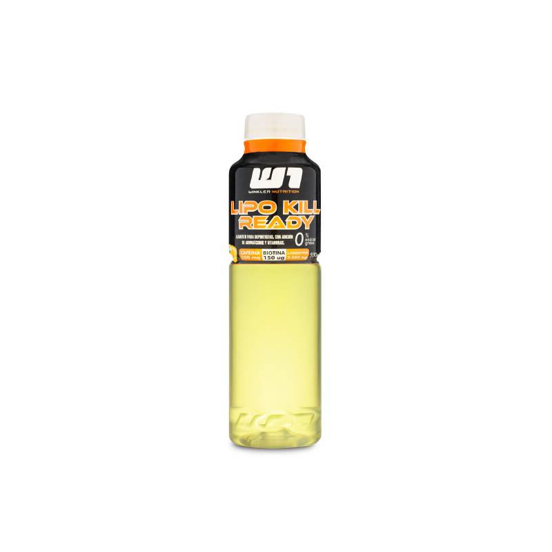 WINKLER NUTRITION - 12 Botellas Lipo Energizantes 250mg cafeína sabor Limón 500cc