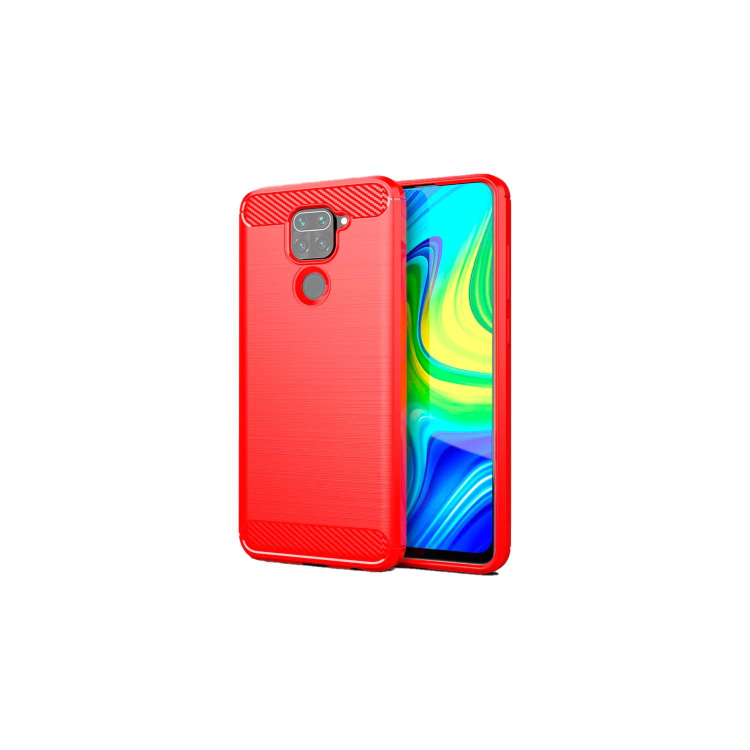 Funda silicona roja Xiaomi Redmi Note 9S