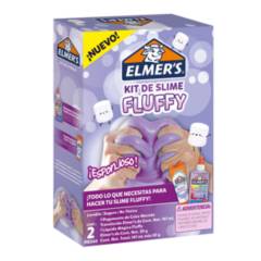 ELMERS - Kit Slime Fluffy Esponjoso 2 Piezas