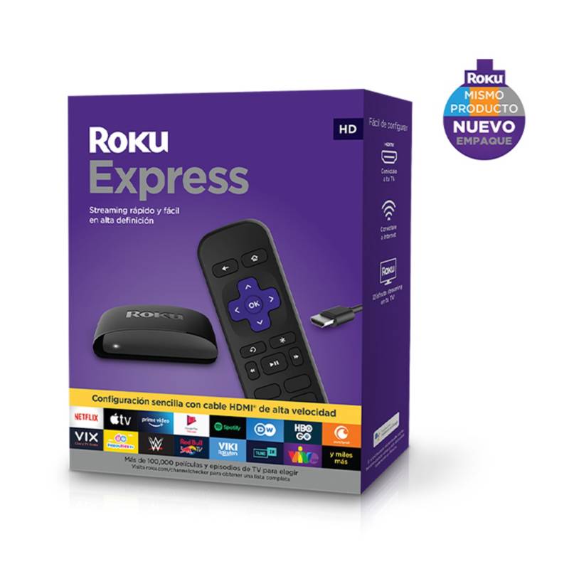 ROKU - Roku Express 3930 estándar Full HD 32MB negro con 512MB de memoria RAM