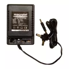 MACROTEL - Transformador Universal 1000 MAh - Voltaje Regulable