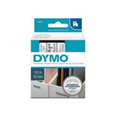 DYMO - Cinta D1 Dymo 12mmx7m Negro/Transparente