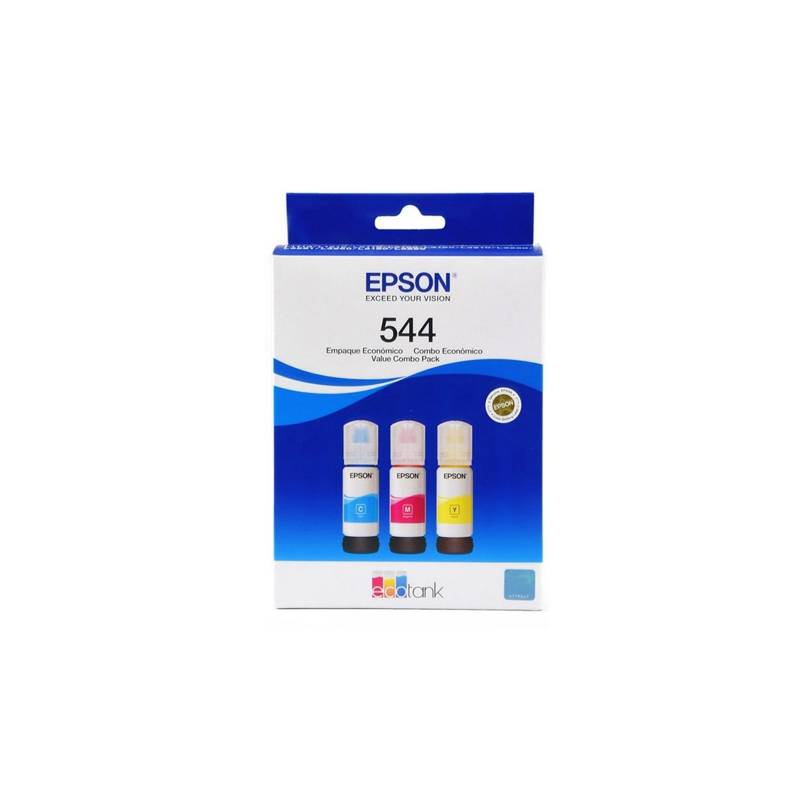 EPSON - Tinta Epson 544 Pack 3 Colores Cian Magenta Amarillo EPSON