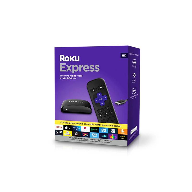 ROKU - Roku Express HD Streaming Español HDMI Alta Velocidad