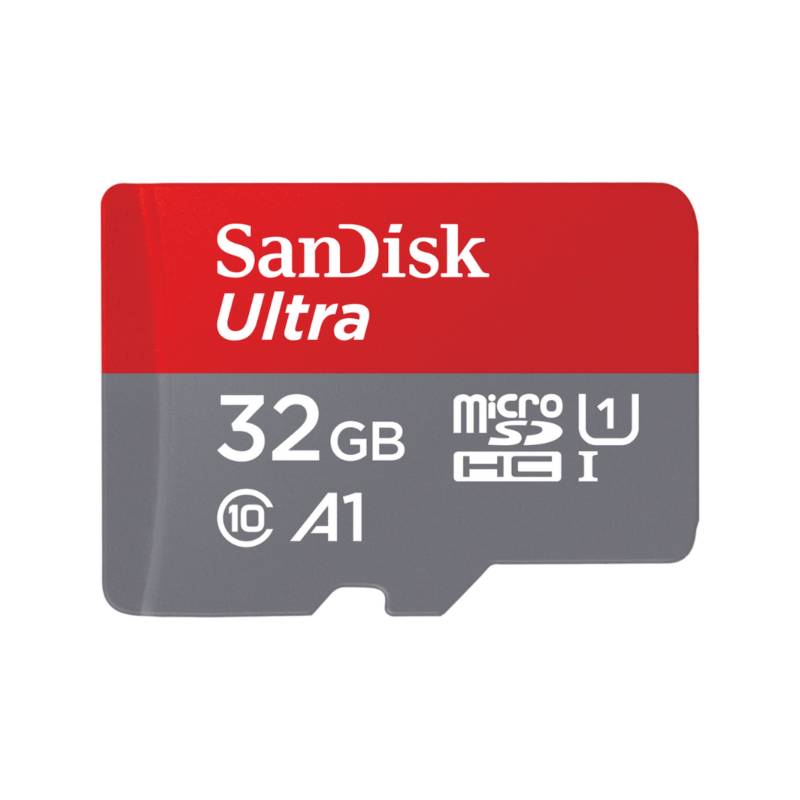 Tarjeta de Memoria 32 GB, MicroSDHC, Clase 10, Gris, Rojo Sandisk Ultra 32GB MicroSDHC Clase 10 Memoria Flash 