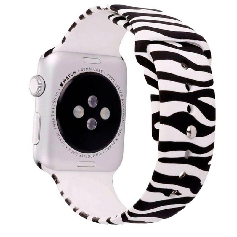 SPACEZAT - Correa Compatible con Apple Watch Print Zebra 38/40mm