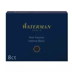 WATERMAN - Cartucho De Tinta Para Pluma Estandar Waterman Negro x8
